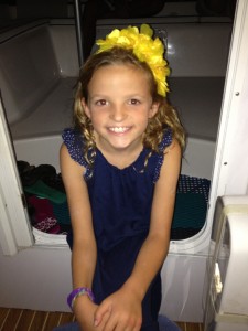 Reese all dressed up for Olivia's birthday party