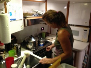 Wendy cooks a wonderful meal with her new pressure cooker