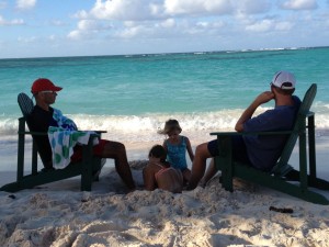 The dads visit Reese and Kate's Pedicure Spa