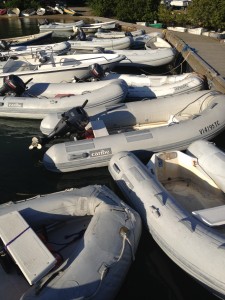 Um.  I think we found the dinghy dock... Everyone's at Skinny Legs!