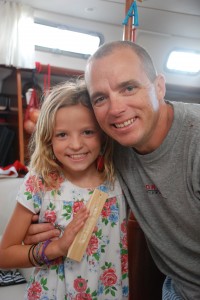 Daddy loves his carved boat from Reese