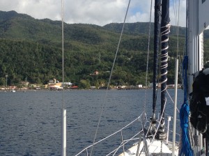 entering the harbor across from Pigeon/Penguin/Pelican Island