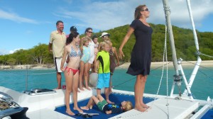 yoga on the foredeck