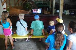 Watching the interesting video on the cacao process.