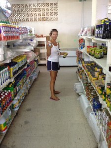 Wendy and I were ecstatic to find such a clean and full supermarket! This is one of the 3 aisles...