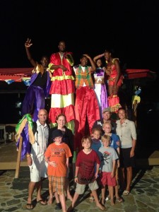 The whirlwind BVI circumnavigation tour continues with Jumbies at Leverick Bay!