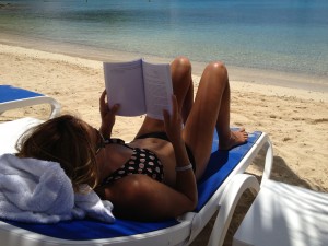 Top 3 place to read a book in the Caribbean. Right here.