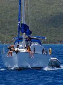 Trading crews to give the kids a chance to play together on the trips between islands.